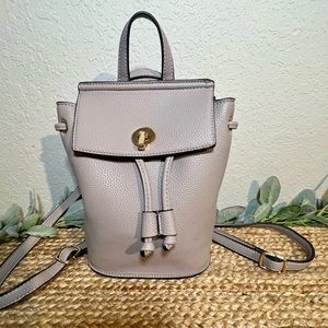 Gray backpack Purse